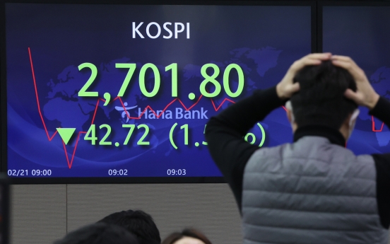 Seoul stocks open sharply lower on Ukraine risk