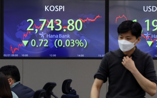 Seoul stocks end nearly flat amid hopes of US-Russia summit over Ukraine