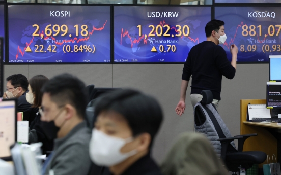 Seoul stocks advance on hopes for Ukraine-Russia talks