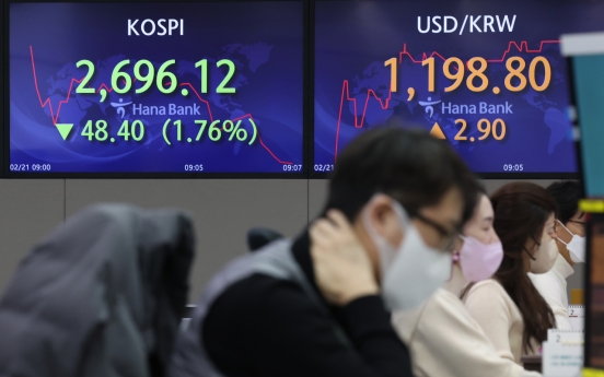 Seoul stocks open lower amid Ukraine risk