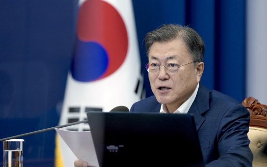 Moon says S. Korea lags in gender equality