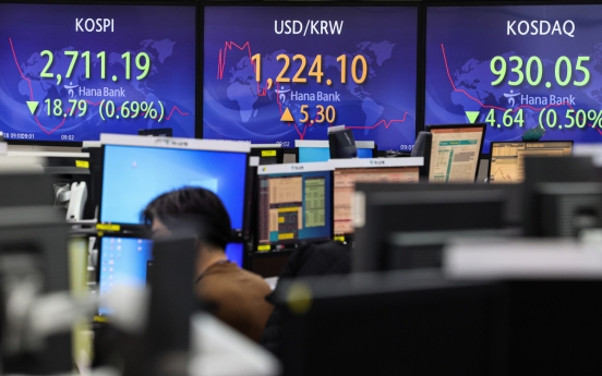 Seoul stocks nearly flat amid Ukraine woes, hawkish Fed