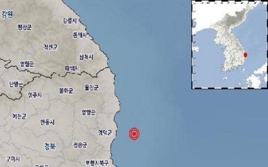 3.4 magnitude earthquake hits off S. Korea's east coast