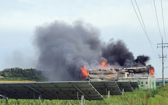 Korea to tighten measures for ESS safety as batteries catch fire