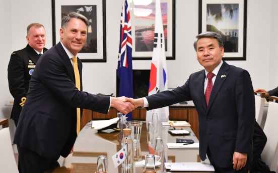 S. Korea, Australia agree to enhance defense cooperation, reinforce military exercises