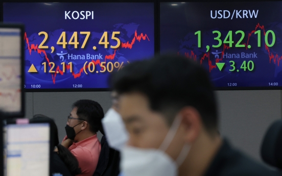 Seoul stocks snap 5-day losing streak; local currency up for 1st in 7 sessions