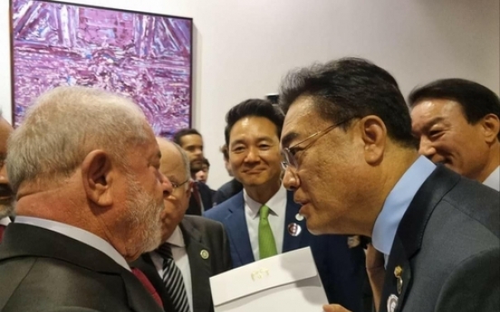 People Power Party leader delivers Yoon's letter to Lula