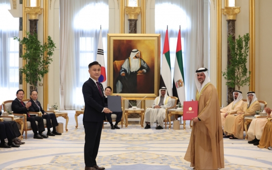 S. Korea, UAE agree to forge strategic defense industry cooperation
