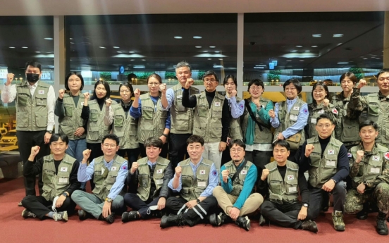 South Korea's 2nd relief team arrives in Turkey