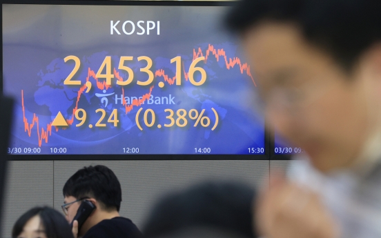 Seoul shares up for third day as bank fears fade