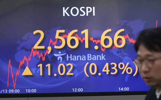 Seoul shares up for 5th day amid looming recession; Korean won sharply up