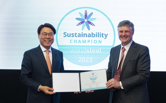 Posco named sustainability champion for 2 years in row