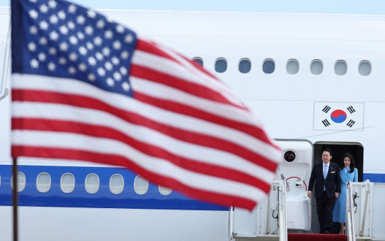 Yoon arrives in Washington on state visit