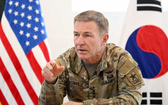 In DMZ, US army chief touts peace through strength in alliance