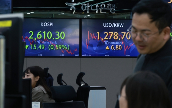 Seoul shares close down on Fed's hawkish rate outlook; Korean won dips