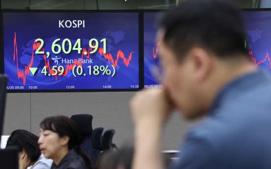 Seoul shares open lower as Powell's testimony looms