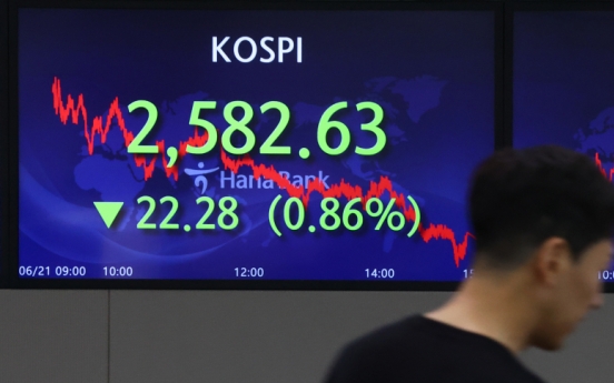 Seoul shares open almost flat as Powell signals more rate hikes