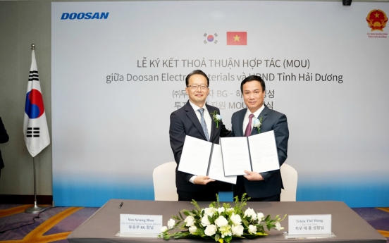 Doosan to expand EV materials production in Vietnam