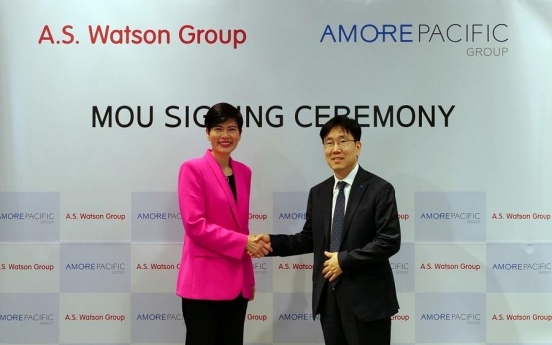 Amore Pacific Group signs MOU with retail giant A.S. Watson Group to expand global business