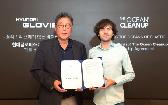 Hyundai Glovis, The Ocean Cleanup team up to tackle ocean plastic problem