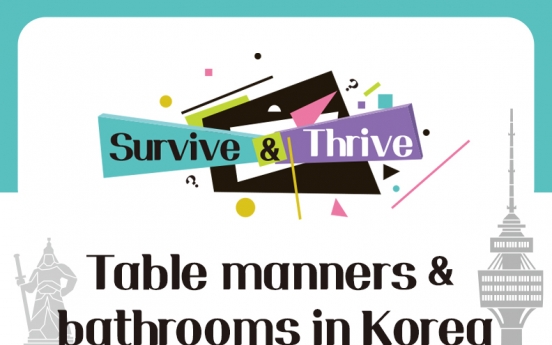 [Survive & Thrive] Table manners and public bathrooms in S. Korea