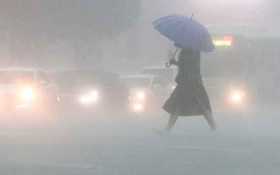 Heavy rain leaves 1 person missing in Busan, other damage reported