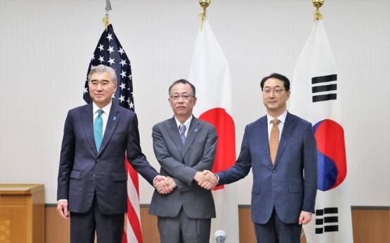 Top nuclear envoys of S. Korea, U.S., Japan denounce N. Korea's latest missile test