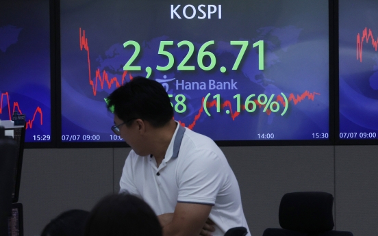 Seoul shares open lower on US rate hike woes