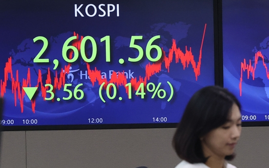 Seoul shares finish lower ahead of US consumer price data