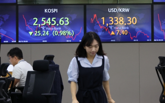 Seoul shares open lower on woes over Fed's rate hike, Chinese economy