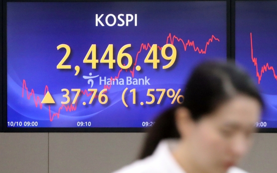 Seoul shares end lower amid conflict in Middle East