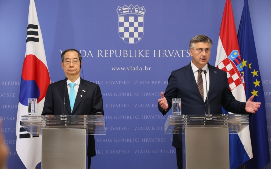 S. Korea, Croatia upgrade relations to 'comprehensive future-oriented partnership'