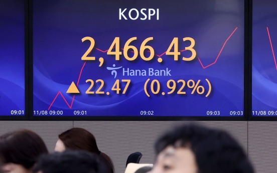 Seoul shares open higher on Wall Street gains