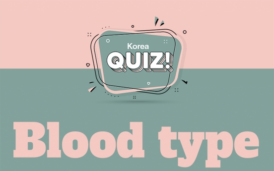 [Korea Quiz] Blood type personality theory