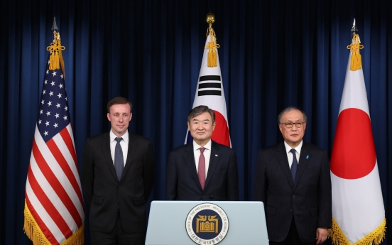 S. Korea, US, Japan reaffirm N. Korea's denuclearization obligation