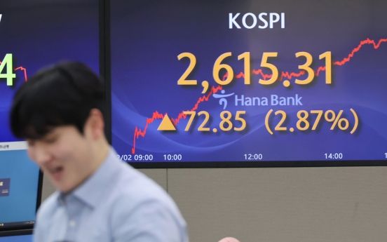 Seoul shares spike nearly 3% on tech earnings