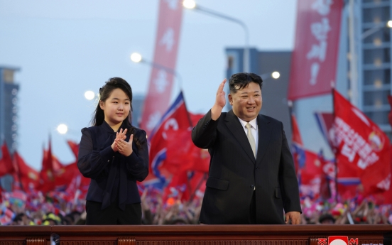 N. Korea's Kim, daughter attend ceremony for new street in Pyongyang
