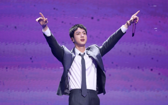 [From the scene] BTS' Jin returns, fans erupt with joy