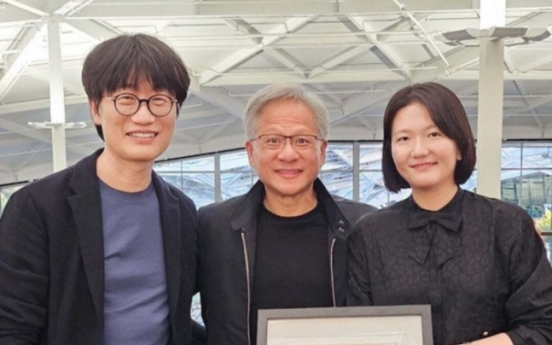 Naver’s top executives discuss sovereign AI with Nvidia CEO