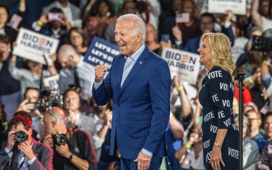 Biden seeks to repair debate damage with fiery speech