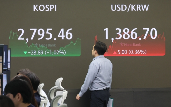 Seoul shares dip for 3rd straight session on Wall Street losses