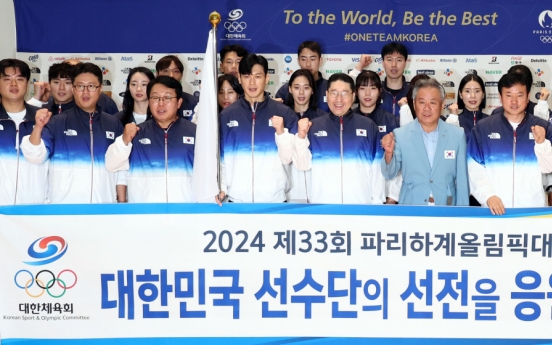 S. Korean main delegation departs for Paris Olympics