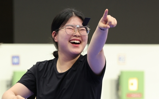 S. Korea's Oh Ye-jin, Kim Ye-ji win gold, silver in women's 10m air pistol shooting