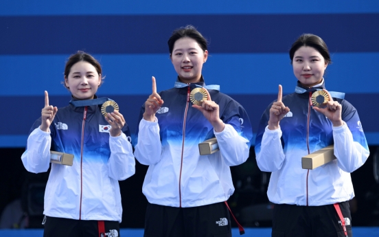 Korea wins 10th consecutive gold in women's archery team event