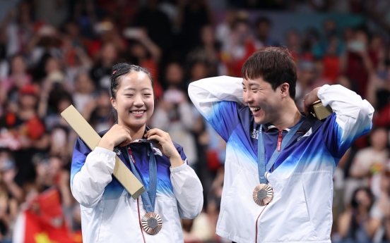 S. Korea claims 1st table tennis medal in 12 years, adds bronze in judo