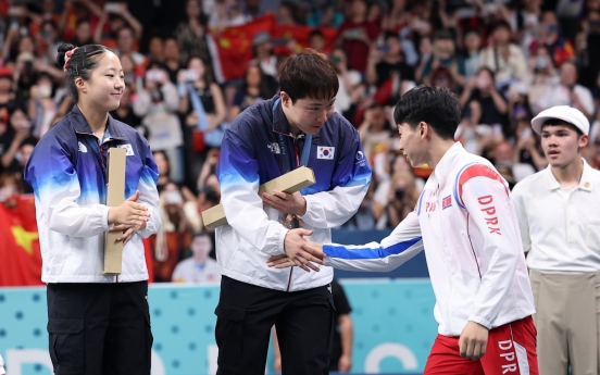 [Photo News] The two Koreas in the Olympics