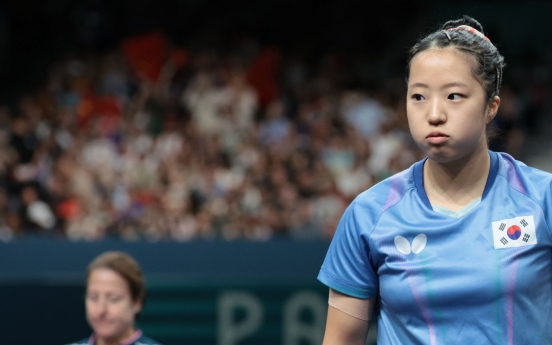 Shin Yu-bin loses in women's singles semifinals in table tennis, off to bronze medal match