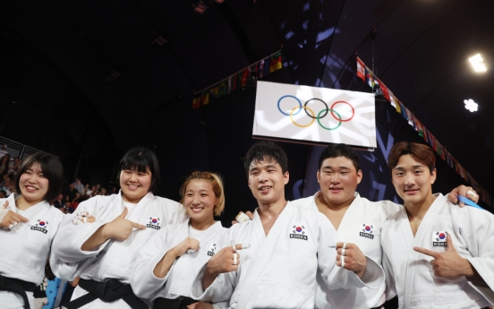 S. Korea wins bronze in judo mixed team event