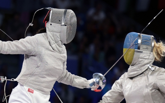 S. Korea takes silver in women's sabre fencing team event