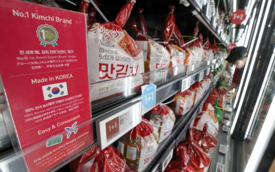 S. Korea's kimchi exports achieve record high in H1